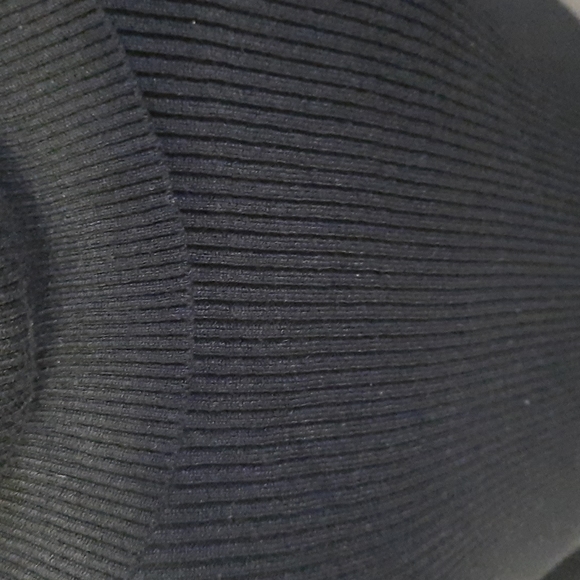 Black Ribbed Knit Sweater - Picture 3 of 4